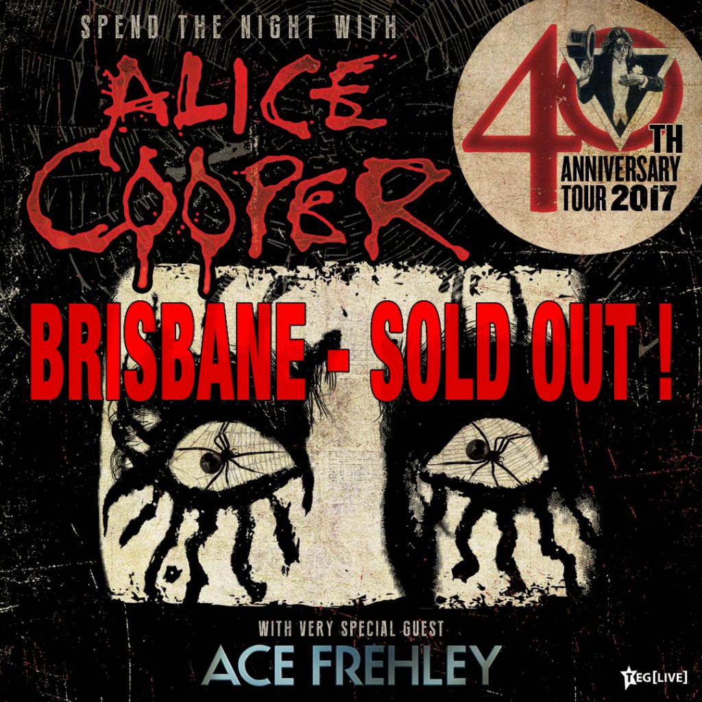 Alice Cooper Brisbane Sold Out