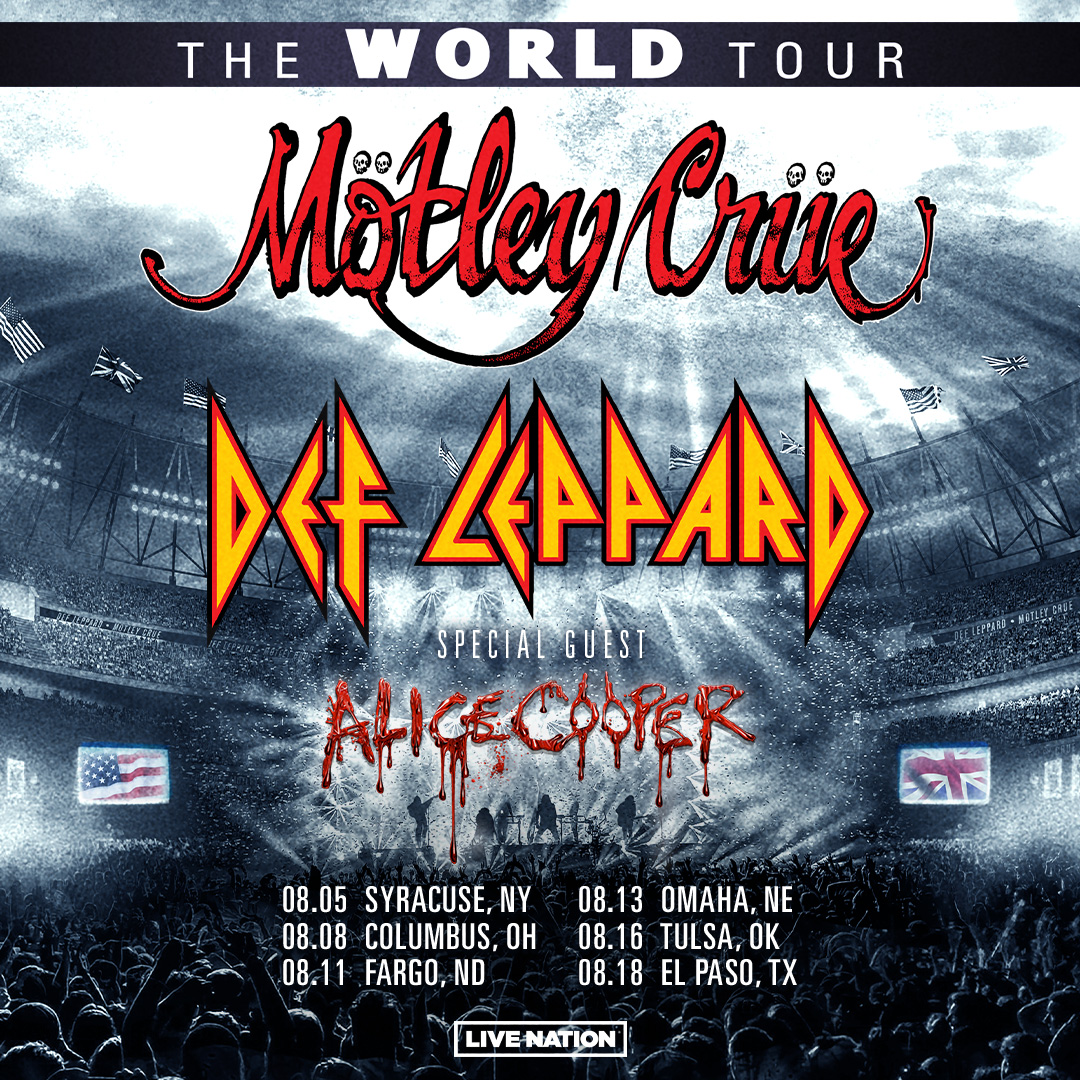 Alice Cooper Def Leppard Motley Crue The World Tour 2023